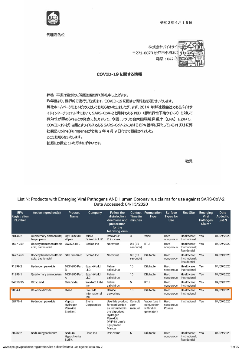 新型コロナウイルス感染症（COVID-19）に関する速報